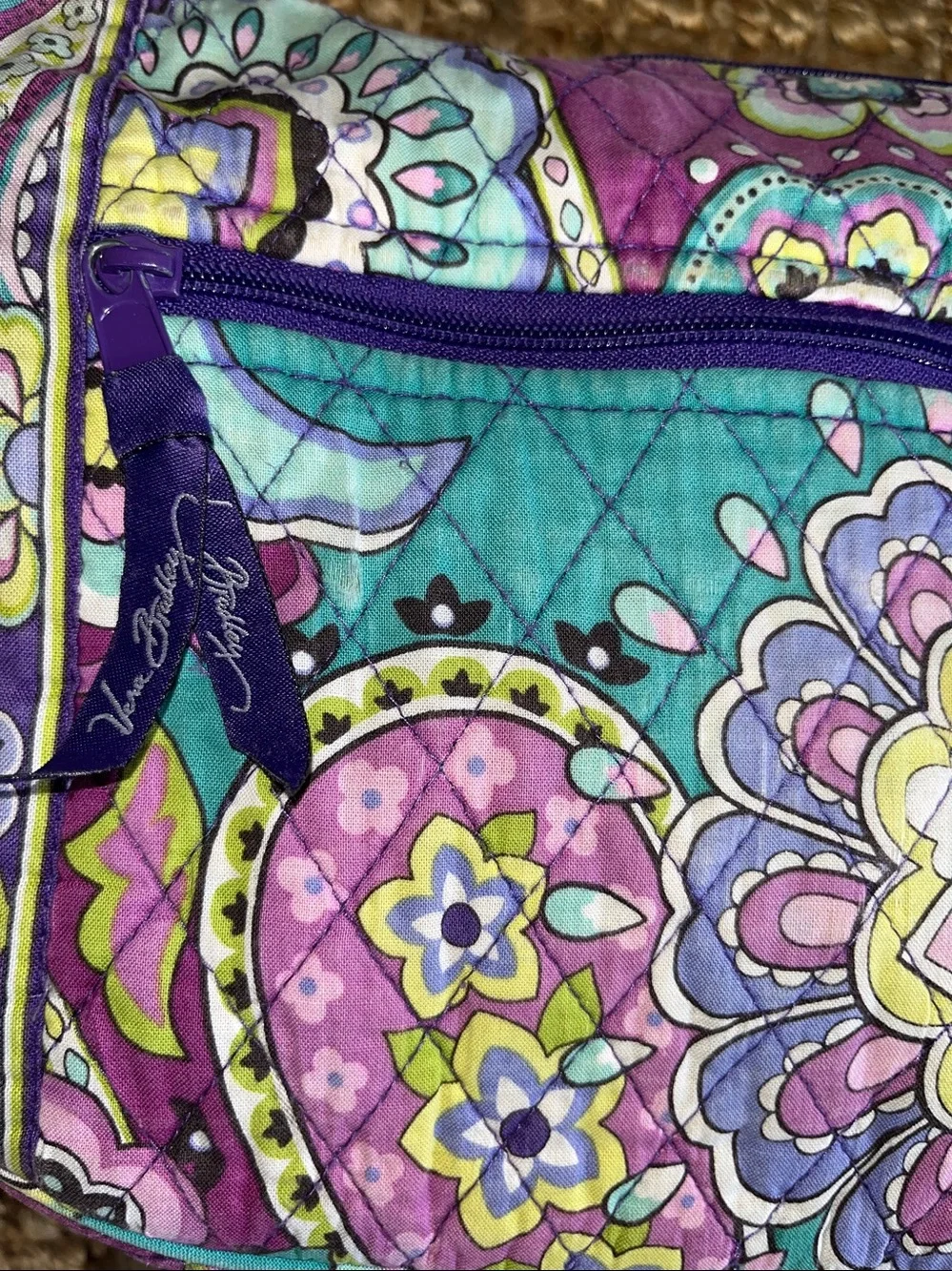 Vera Bradley compact quilted